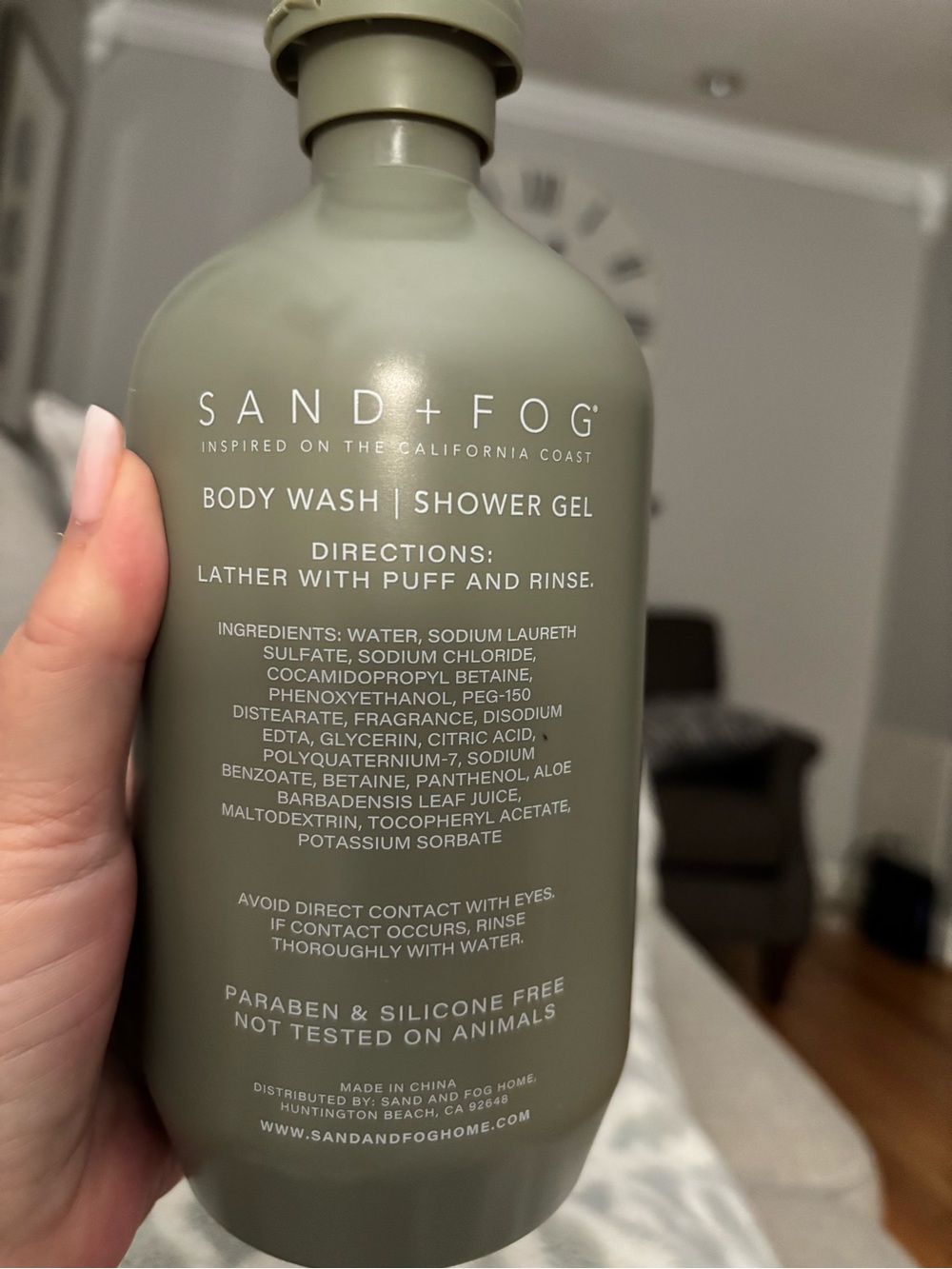 SAND + FOG Pistachio Dream Body Wash Shower Gel Pistachio Green NWT - Picture 2 of 3